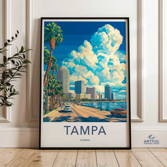 Tampa Poster - Florida Wall Art