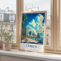Tampa Poster - Florida Wall Art
