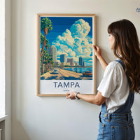 Tampa Poster - Florida Wall Art