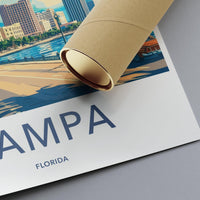 Tampa Poster - Florida Wall Art