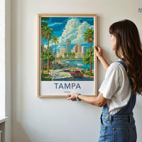 Tampa Poster - Florida Wall Art