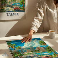 Tampa Poster - Florida Wall Art