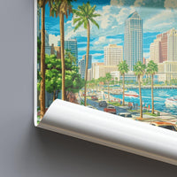 Tampa Poster - Florida Wall Art