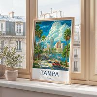 Tampa Poster - Florida Wall Art