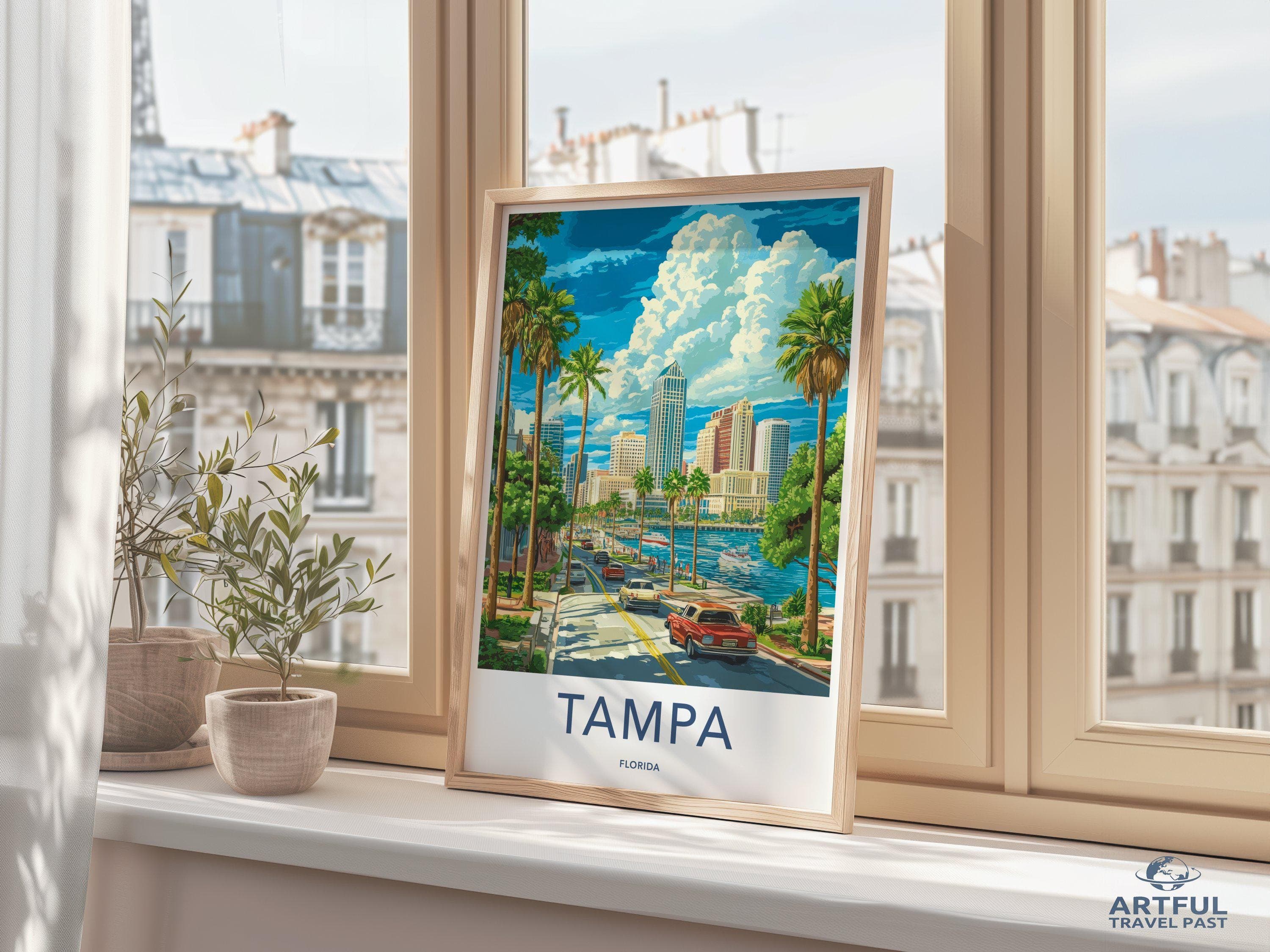 Tampa Poster - Florida Wall Art