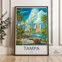 Tampa Poster - Florida Wall Art