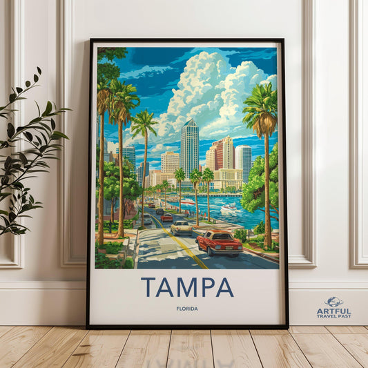 Tampa Poster - Florida Wall Art