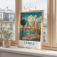 Tampa Poster - Florida Wall Art