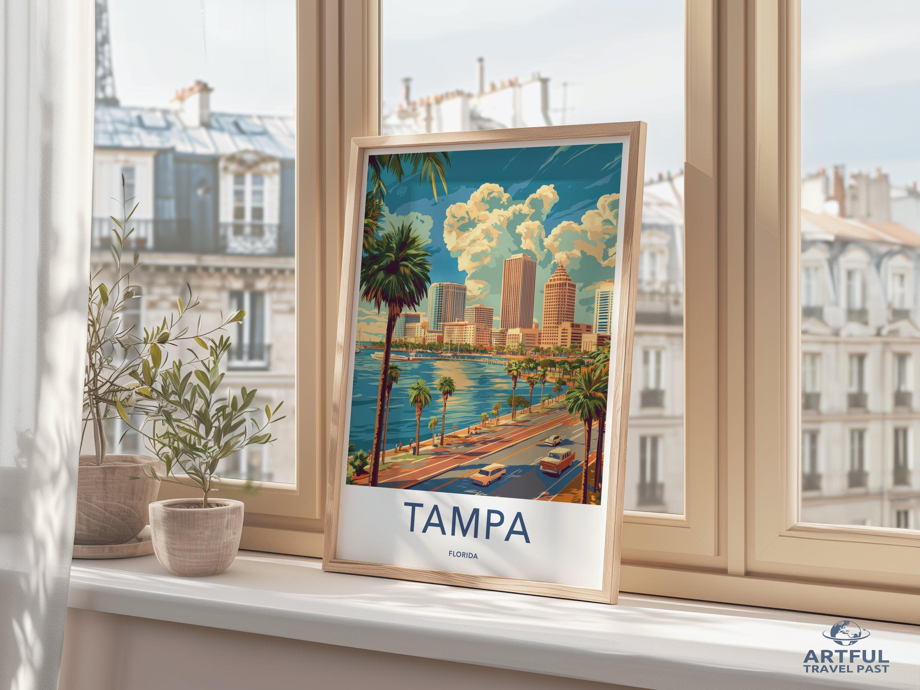 Tampa Poster - Florida Wall Art