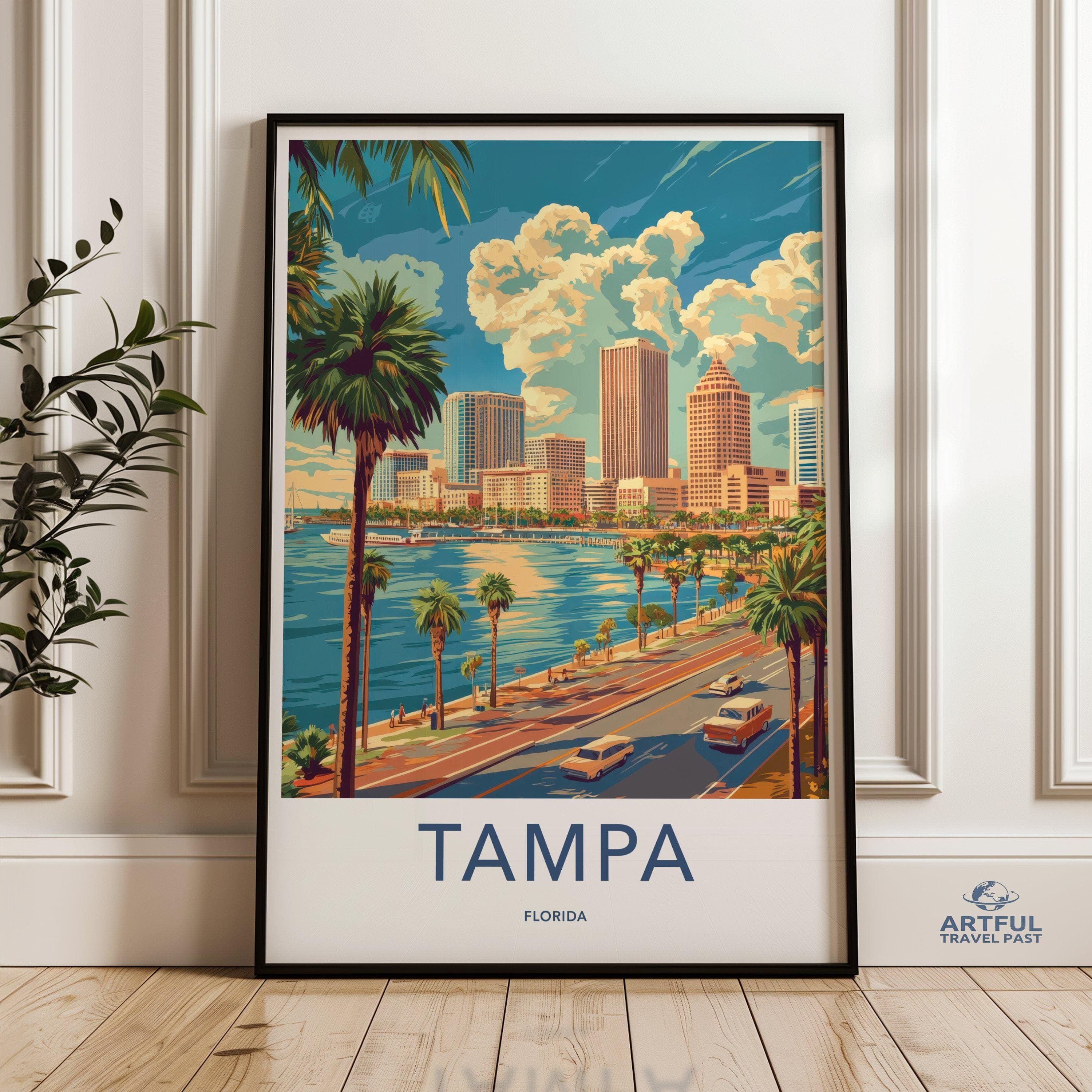 Tampa Poster - Florida Wall Art