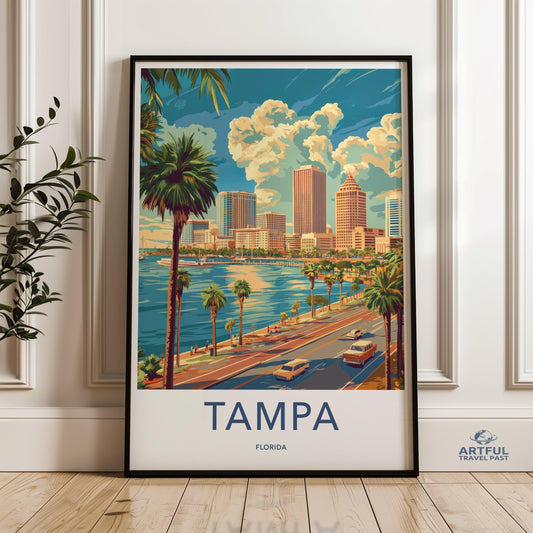 Tampa Poster - Florida Wall Art