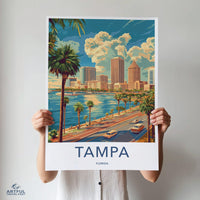 Tampa Poster - Florida Wall Art