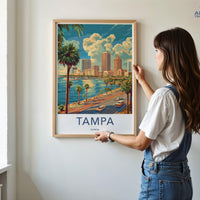 Tampa Poster - Florida Wall Art