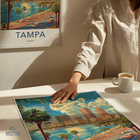 Tampa Poster - Florida Wall Art