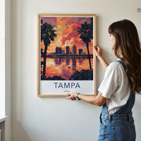 Tampa Poster - Florida Wall Art