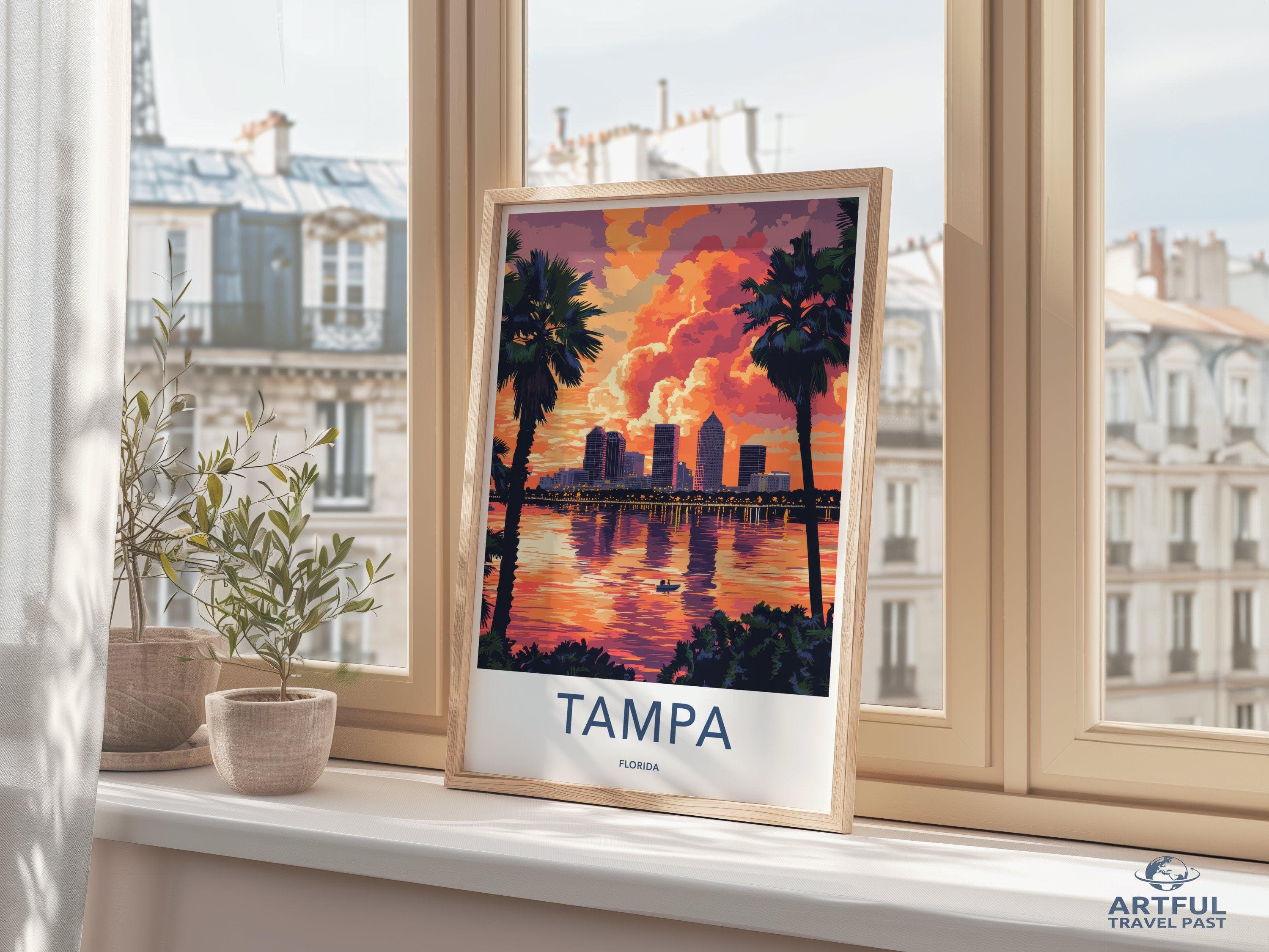 Tampa Poster - Florida Wall Art