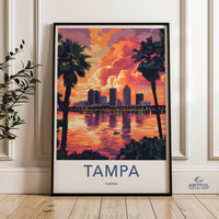 Tampa Poster - Florida Wall Art