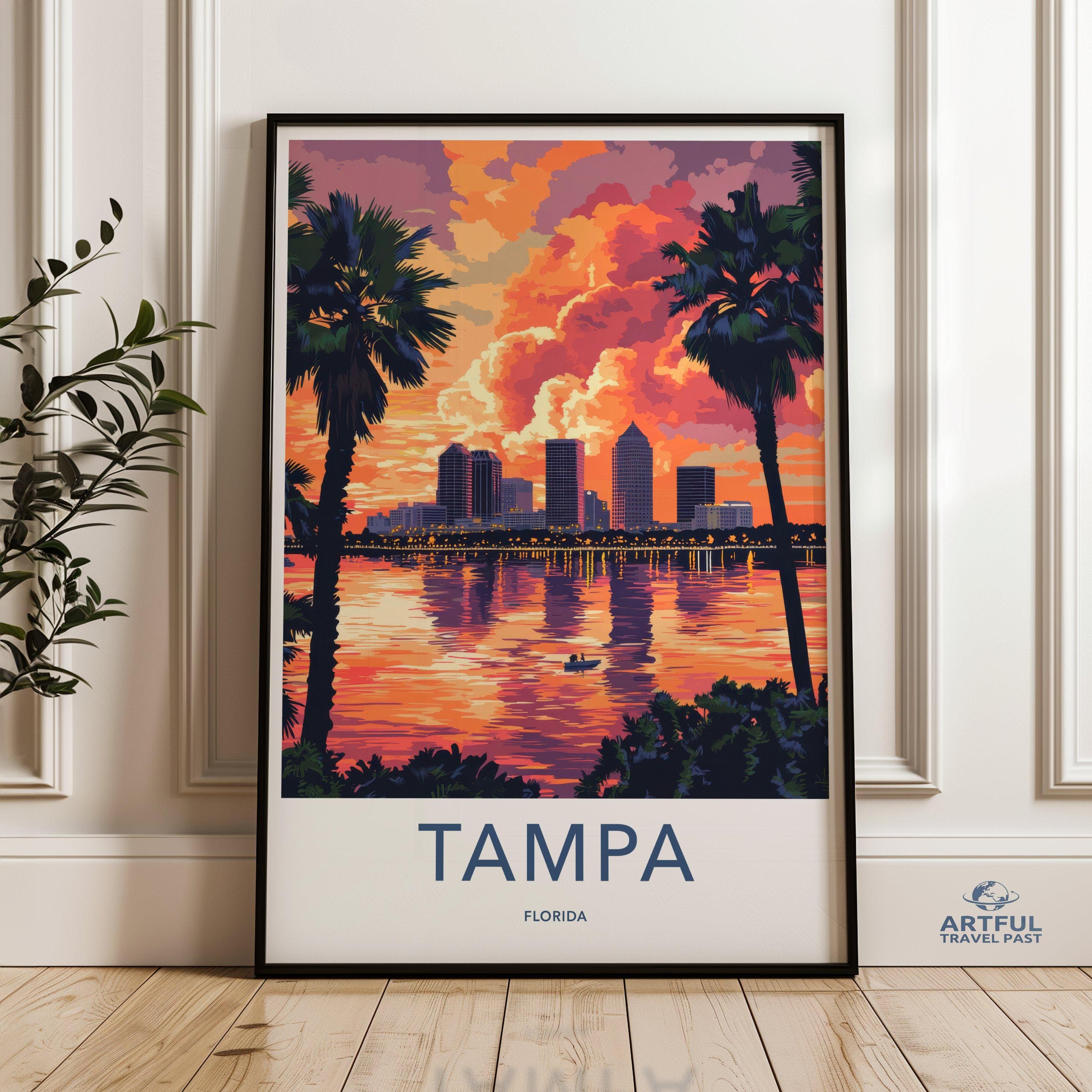 Tampa Poster - Florida Wall Art