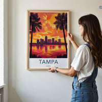 Tampa Poster - Florida Wall Art