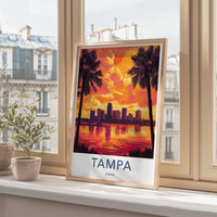 Tampa Poster - Florida Wall Art
