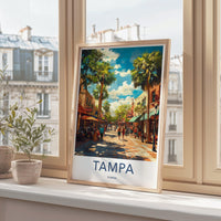 Tampa Poster - Florida Wall Art