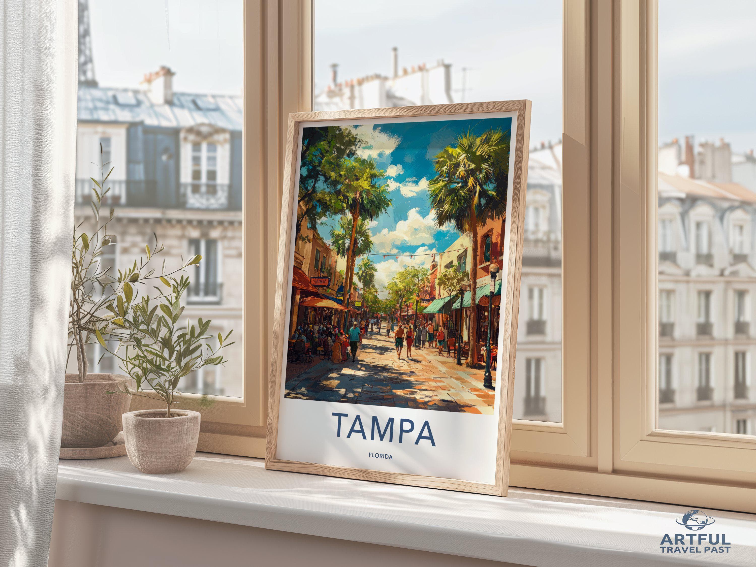 Tampa Poster - Florida Wall Art
