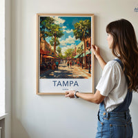 Tampa Poster - Florida Wall Art
