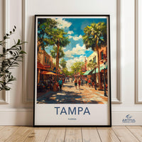 Tampa Poster - Florida Wall Art