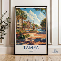 Tampa Poster - Florida Wall Art