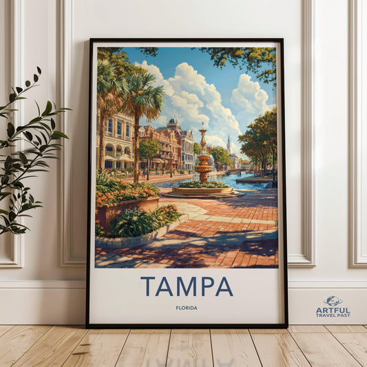 Tampa Poster - Florida Wall Art
