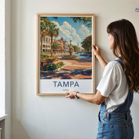 Tampa Poster - Florida Wall Art