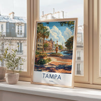 Tampa Poster - Florida Wall Art