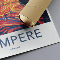 Tampere Poster | Finland Wall Art | Scandinavia Decor