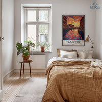 Tampere Poster | Finland Wall Art | Scandinavia Decor