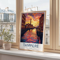 Tampere Poster | Finland Wall Art | Scandinavia Decor