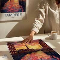 Tampere Poster | Finland Wall Art | Scandinavia Decor