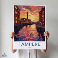 Tampere Poster | Finland Wall Art | Scandinavia Decor