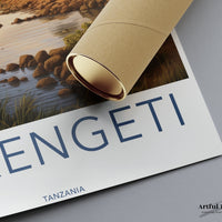 Tanzania Poster | Elephant Herd | Africa Wall Art