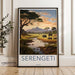 Tanzania Poster | Elephant Herd | Africa Wall Art