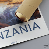Tanzania Poster | Safari Wall Art | Africa Decor