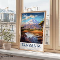 Tanzania Poster | Safari Wall Art | Africa Decor