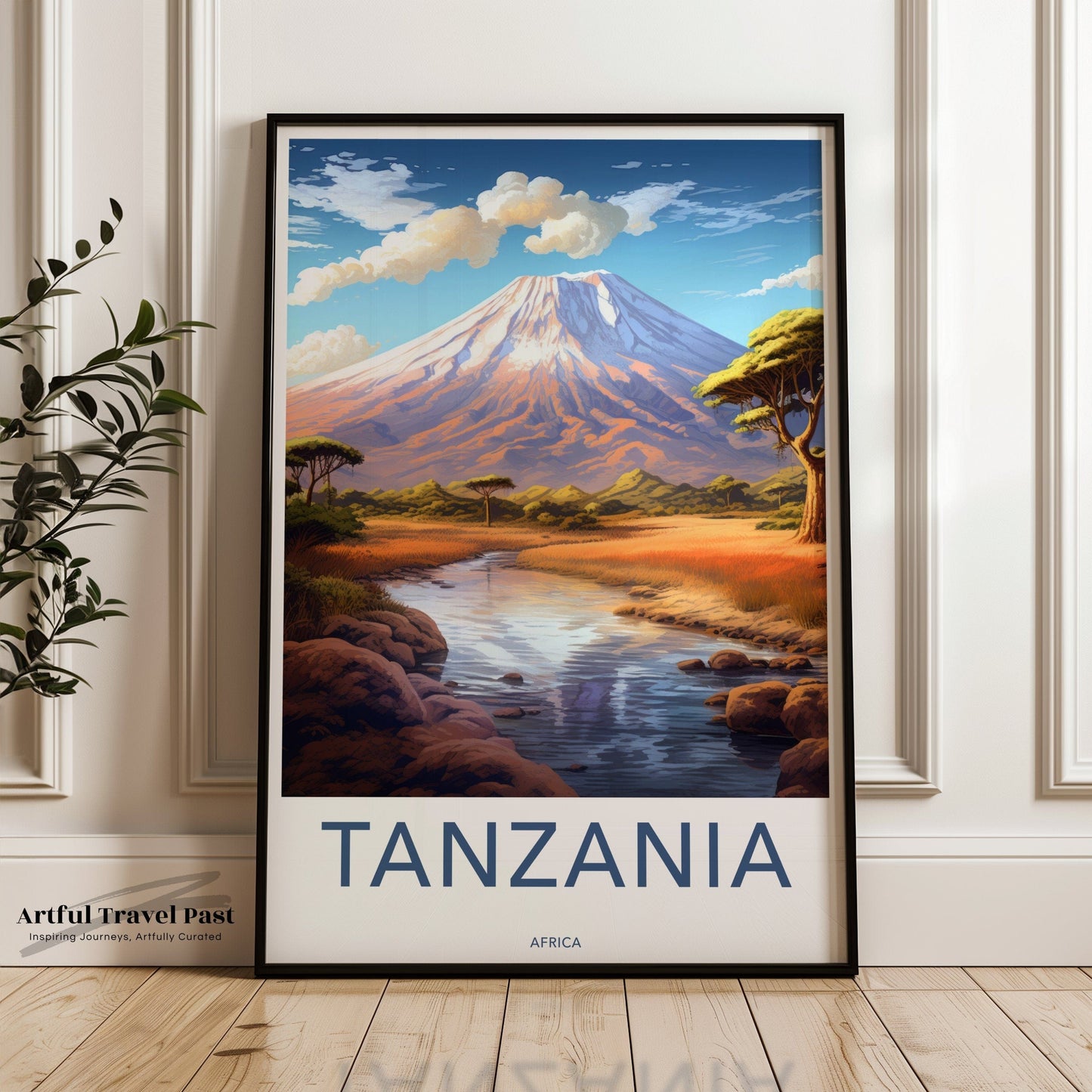 Tanzania Poster | Safari Wall Art | Africa Decor