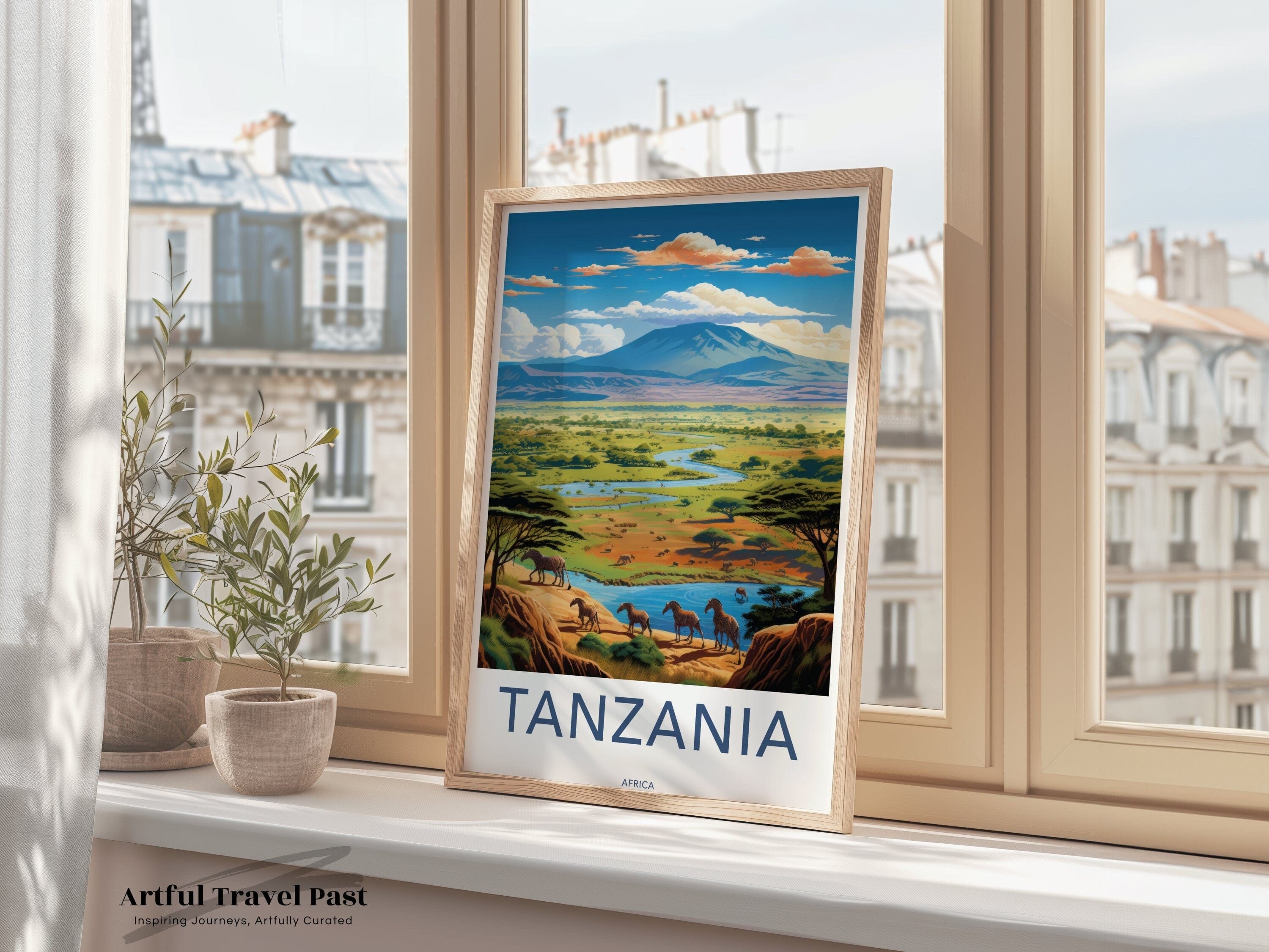Tanzania Poster | Tanzania Wall Art | Africa Decor