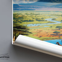 Tanzania Poster | Tanzania Wall Art | Africa Decor