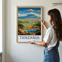 Tanzania Poster | Tanzania Wall Art | Africa Decor