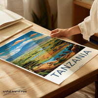 Tanzania Poster | Tanzania Wall Art | Africa Decor