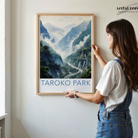 Taroko Park Poster | Taiwan Wall Art | Asia Decor