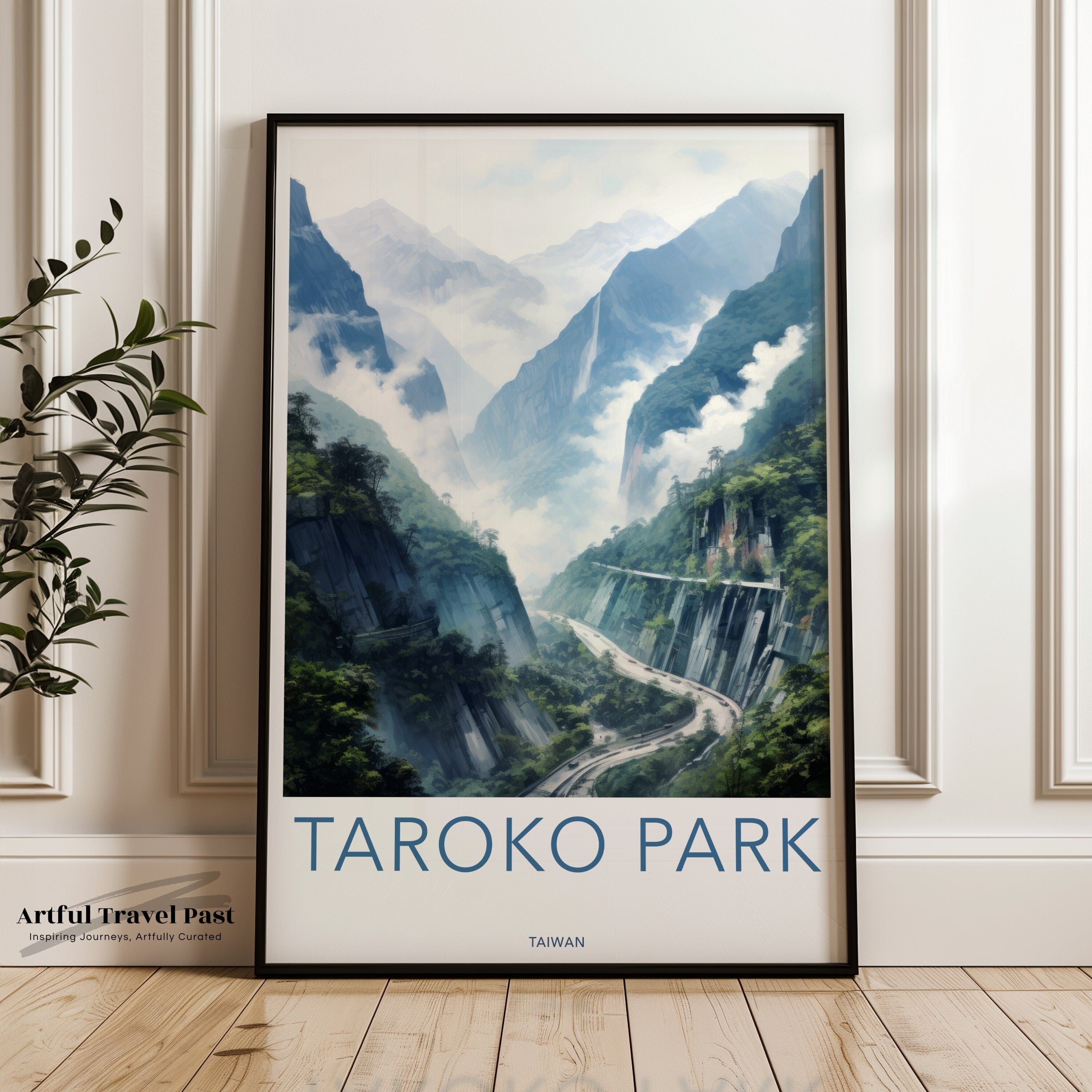 Taroko Park Poster | Taiwan Wall Art | Asia Decor