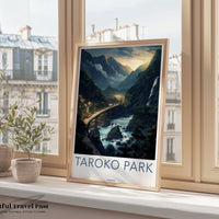 Taroko Park Poster | Taiwan Wall Art | Asia Decor