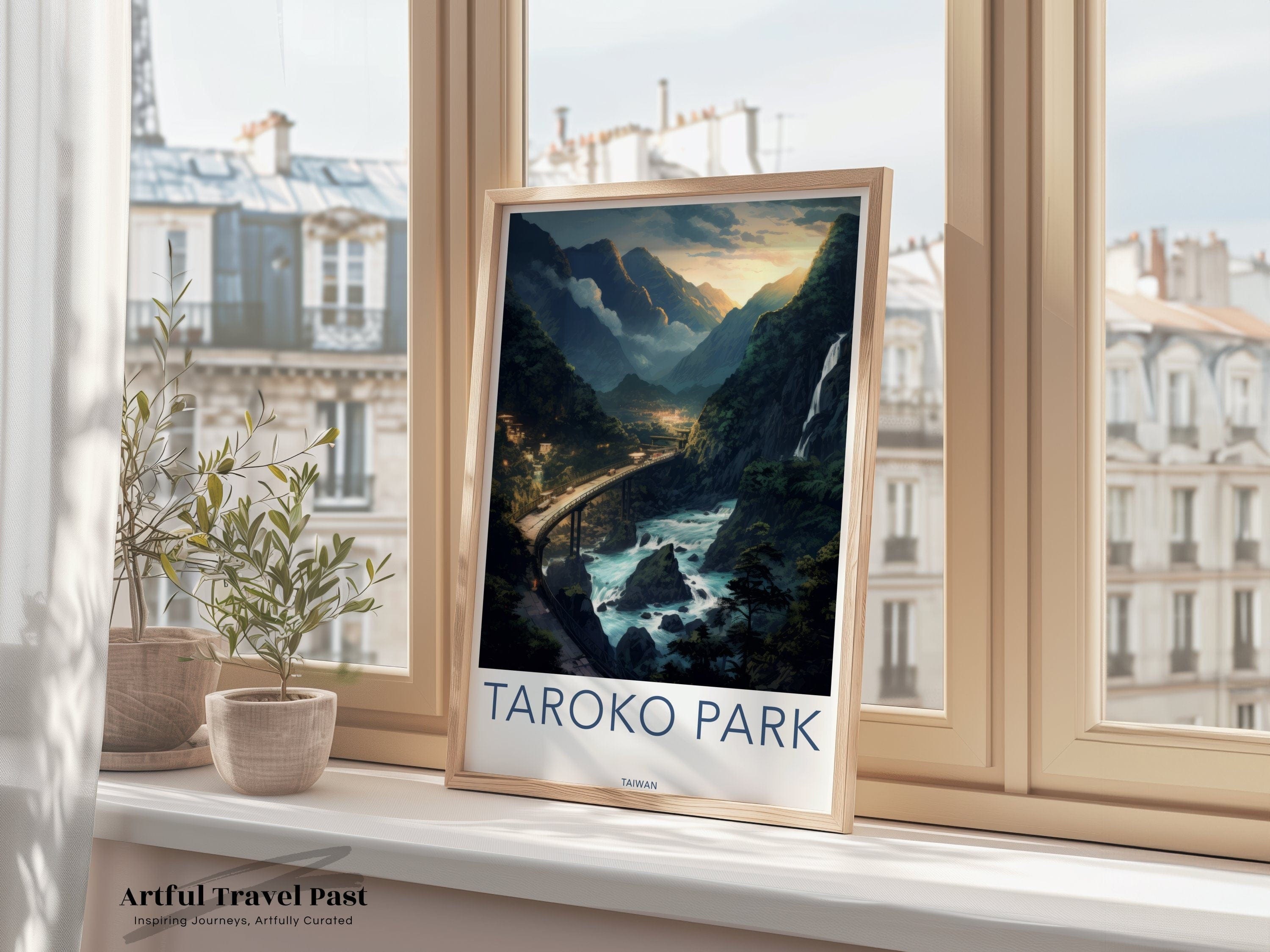 Taroko Park Poster | Taiwan Wall Art | Asia Decor
